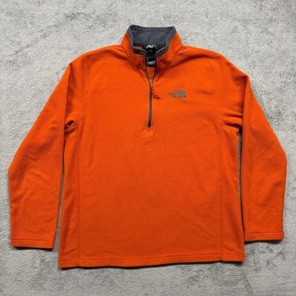 The North Face Quarter 1/4 Zip Pullover Sweater Mens Medium Purple Outdoor Sweat